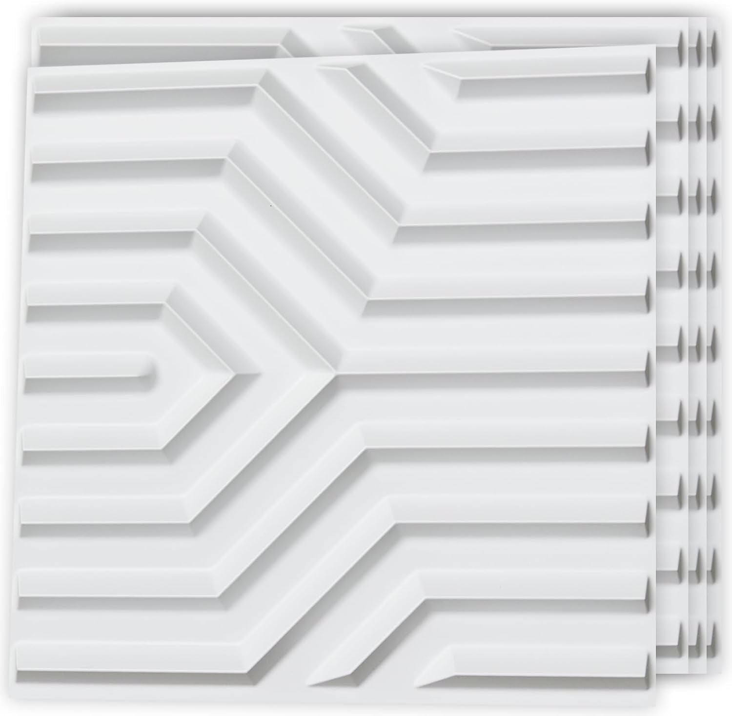 Art3d Decorative 3D Wall Panel, 32 Sq.FT PVC Interior Wall Decor for Living Room, Bedroom, Lobby, Office, Shopping Mall, White