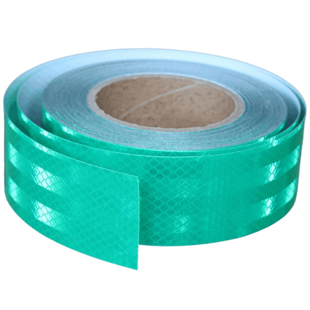 Non Fading Green Reflective Tape Outdoor Waterproof 2 inch, High Visibility Warning Industrial Marking Tape,Safety Stickers (68 feet)