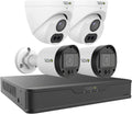 Revo Hybrid 8CH 4K Security System, 2TB Video Surveillance Grade HDD, 4X 4K Indoor/Outdoor IR Cameras with Built-in Microphone, Remote Viewing via Smartphone, PC and MAC (no Monthly fees)
