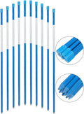 FiberMarker 48 Inch Reflective Driveway Markers Solid Driveway Poles for Easy Visibility at Night 5/16 Inch Diameter Blue, 20-Pack (4ft)