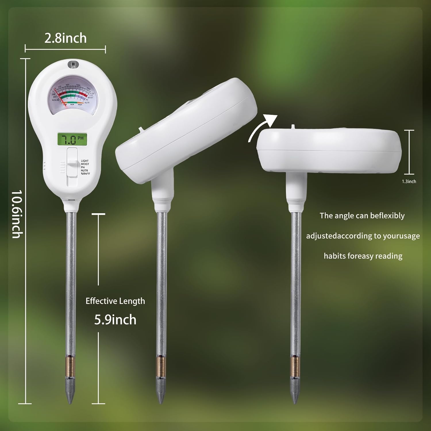 Soil Moisture Meter, Plant Water Monitor, Hygrometer Sensor for Gardening, Farming, Indoor and Outdoor Plants (Basic Style + one Probe)