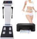 Smart Body Composition Scale with Printer & 8 Electrodes - Multi-Frequency BIA Technology Analyzes 40 Health Data Points,HD Touch Screen for Fitness Centers