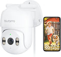 blurams 2K Outdoor Camera Wired, 5GHz/2.4GHz Wi-Fi Cameras for Home Security Outside with 360° PTZ, Color Night Vision, Motion Detection Tracking, Two-Way Audio, IP66 Weatherproof, Works with Alexa