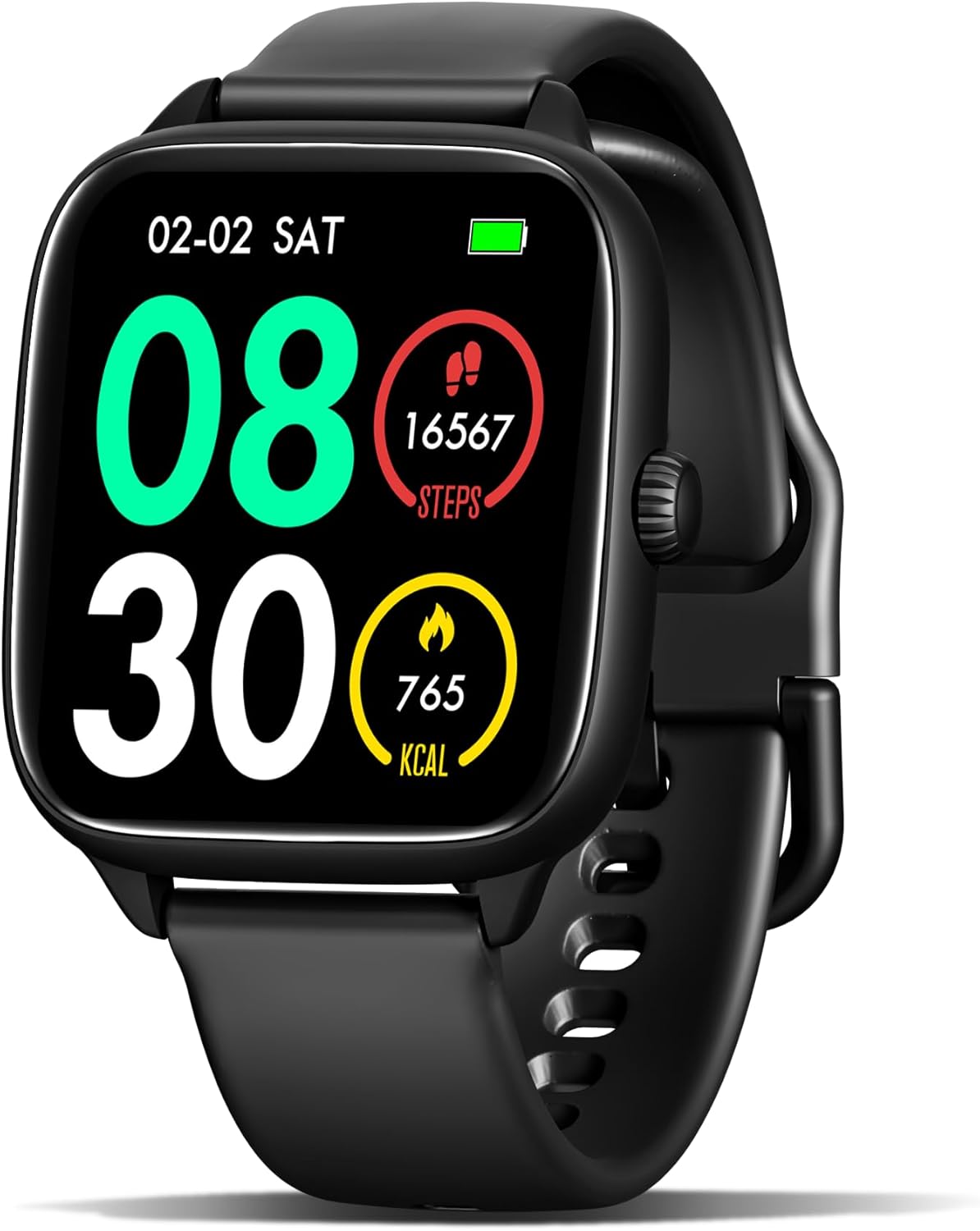 Health Fitness Tracker (Answer/Make Calls), Smart Watch with 24/7 Heart Rate Monitor, Activity Tracker with Blood Pressure, Blood Oxygen, 120+ Sport Modes Sleep Tracker for Women Men (Black)