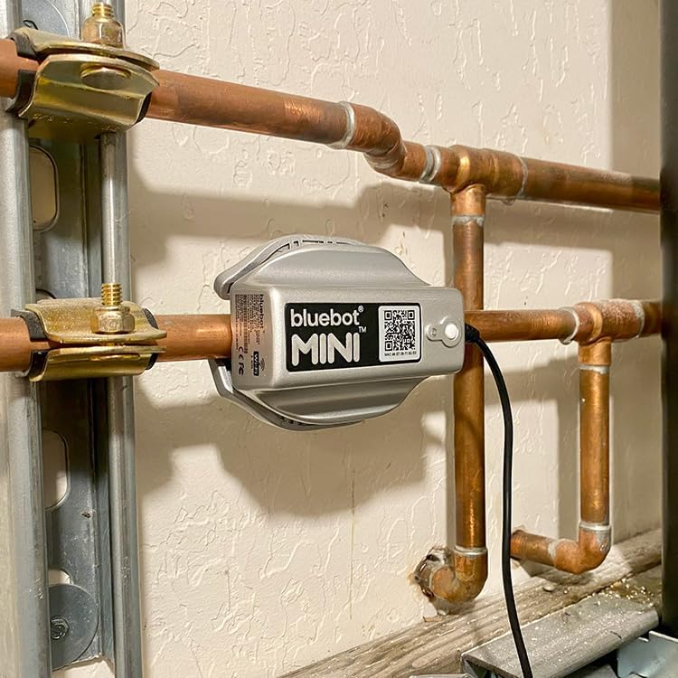 Bluebot Mini WiFi Water Meter, Bundle 2, Indoor/Outdoor, Clamp-on, Fits 3/4”-1” Pipes, Alerts, Live Usage & Leak Monitoring, Ultra-Compact Design, 15% Meter Discount
