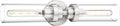 Emak Brushed Nickel Vanity Lights for Bathroom, Modern 22 Inch Bathroom Light Fixtures, 2-Light Cylinder Wall Sconces with Clear Glass Shade for Bathroom, Bedroom, Hallway, VL085-BN-2
