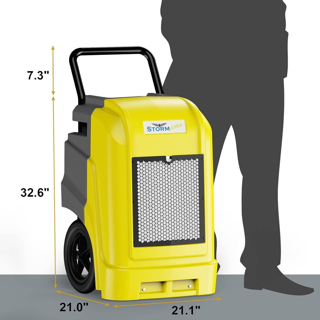 ALORAIR Commercial Dehumidifier with Pump Drain Hose, 190 Pints Industrial Dehumidifiers Large Capacity for Basements, Garages, Mall & Job Sites, 5 Years Limited Warranty