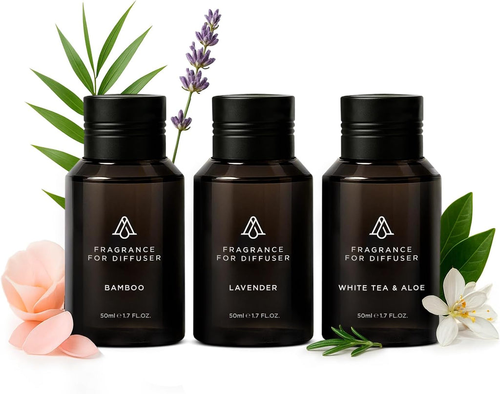 AromaPlan Home Spring Collection Scents,Hotel Premium Collection Set- 5 Star Hotel Collection- Natural, Non-Toxic Cold Air Diffuser Oil - Gift Ready, Diffuser Oils Scent (3 Pack/1.7 fl.oz (50 ml)