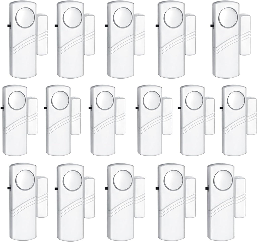 Security Door Window Alarm, 90DB Wireless Sensor Door Window Burglar Alarm, Door Alarms for Kids Safety, Easy Installation Doorbell Alarms for Office House Window Pool (16 Pack)
