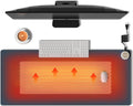 Heated Mouse Pad Hand Warmers, Electric Warm Office Desk Mat, 31.5" x 13", 3 Control Levels Temperature 3 Hours Auto Shut-Off, Suitable for Home/Offices Computer Keyboard Pads (Navy Blue)