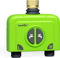 RAINPOINT WiFi Water Timer for Garden Hose, 2 Zone WiFi Sprinkler Controller, Smart Hose Timer Valve, Automatic Drip Irrigation System/Rain Delay for Garden/Lawn/Yard (Brass Inlet, No Gateway)