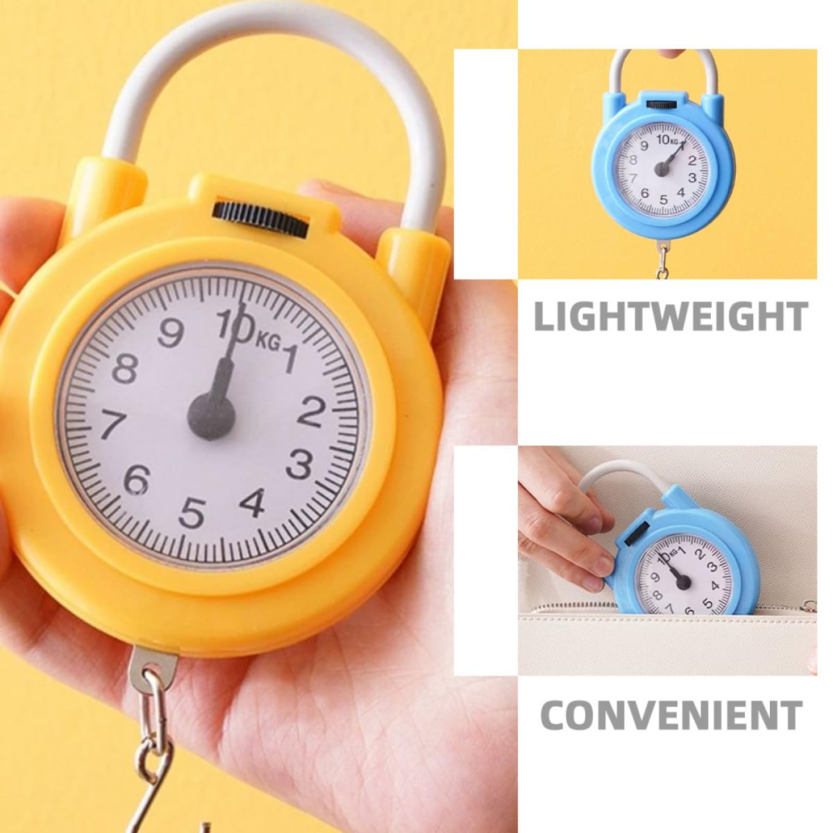 2pcs Portable Electric Spring Scale High Precision Electronic Weight Scale with Hook for Travel Outdoor Use Handheld Smart Digital Measurement Tool