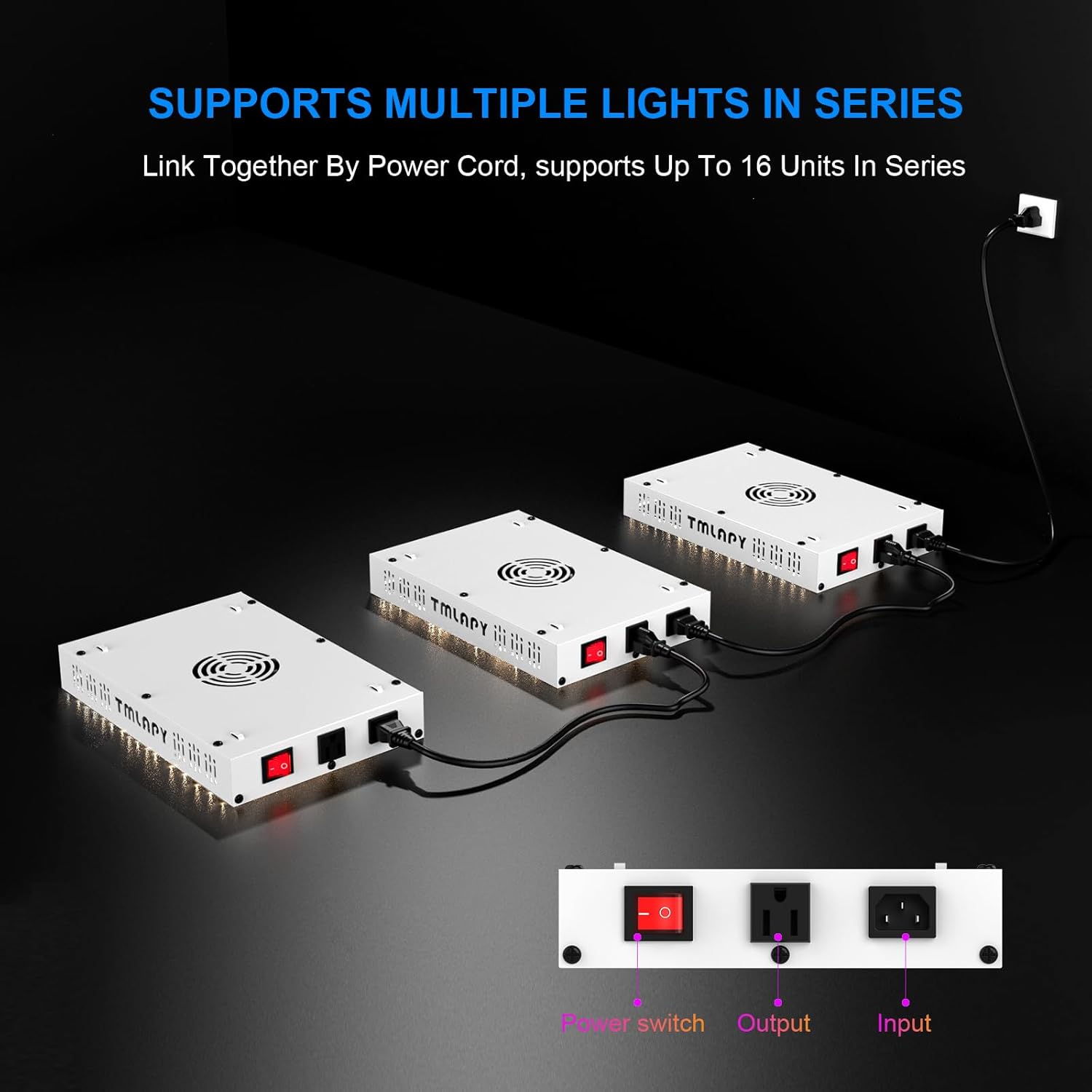 120W LED Grow Light, Plant Lights for Indoor Growing, Full Spectrum Grow Lights for Indoor Plants with Daisy Chain for 2x2 Grow Gent