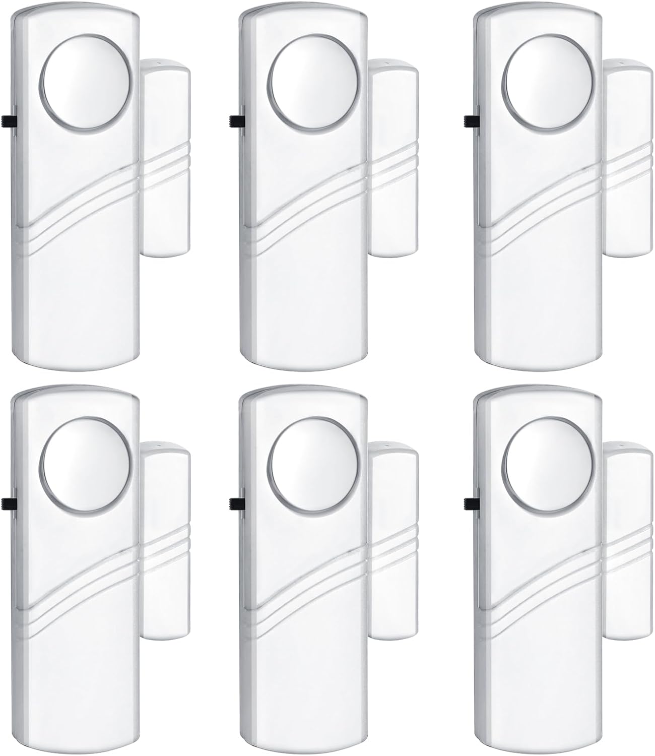 Security Door Window Alarm, 90DB Wireless Sensor Door Window Burglar Alarm, Door Alarms for Kids Safety, Easy Installation Doorbell Alarms for Office House Window Pool (6 Pack)