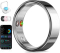 Smart Ring with Vibration Alerts, health tracker ring with Body Temperature Monitor, Heart Rate, Sleep & Fitness Tracking, Waterproof Activity Ring for Men & Women, No App Fees (Gunmetal Gray, 9#)