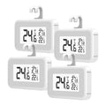 Elitech 4Pack Fridge Thermometer Digital Freeze Refrigerator Thermometer Waterproof Large LCD Display Max/Min Record Function TM-2T