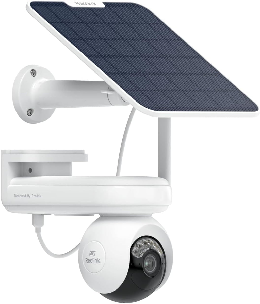 REOLINK Altas PT Ultra - 4K Solar Security Cameras Wireless Outdoor, 500 Days Battery Life, ColorX Night Vision, 360° Pan Tilt Auto Tracking, Dual-Band Wi-Fi 6 Cameras for Home Security