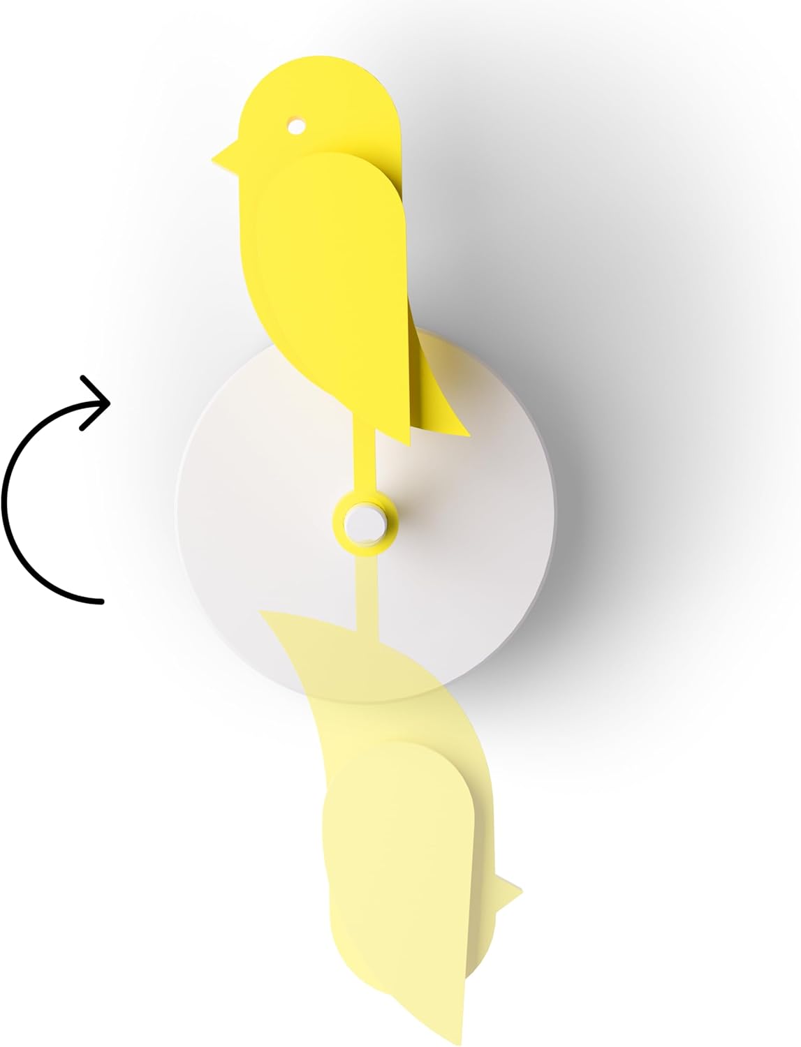 Birdie 2.0 - Design Indoor CO2 Monitor - Air Quality Meter for Home & Office - Promotes Mental & Physical Health - Modern Interior Decor - Reducing Health Risks with Clean Air (Yellow, FullBirdie)