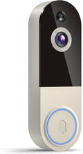 1080p Wireless Video Doorbell Camera, Smart Outdoor Surveillance Cam, Live View, Cloud Storage, AI Human Detection, Instant Alerts, Night Vision, Two Way Audio, 2.4G WiFi Only