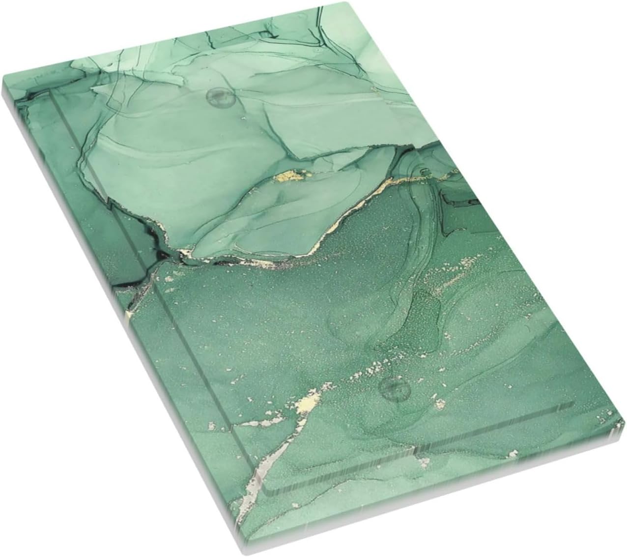 Light Switch Cover Plate Simple Green Marble 1 Gang No Device Blank Electrical Wall Plates Faceplate Decorative Switch Plate for living Room Office Decor