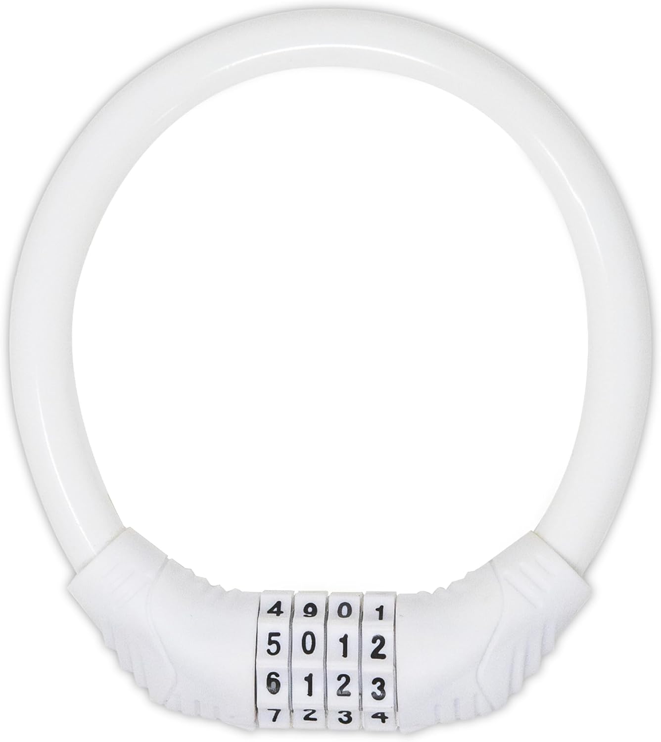 Urban August Original Fridge Lock: Multi-Functional Cable Combination Lock, for French-Door Refrigerators and Cabinets (Small, White - Two Pack)