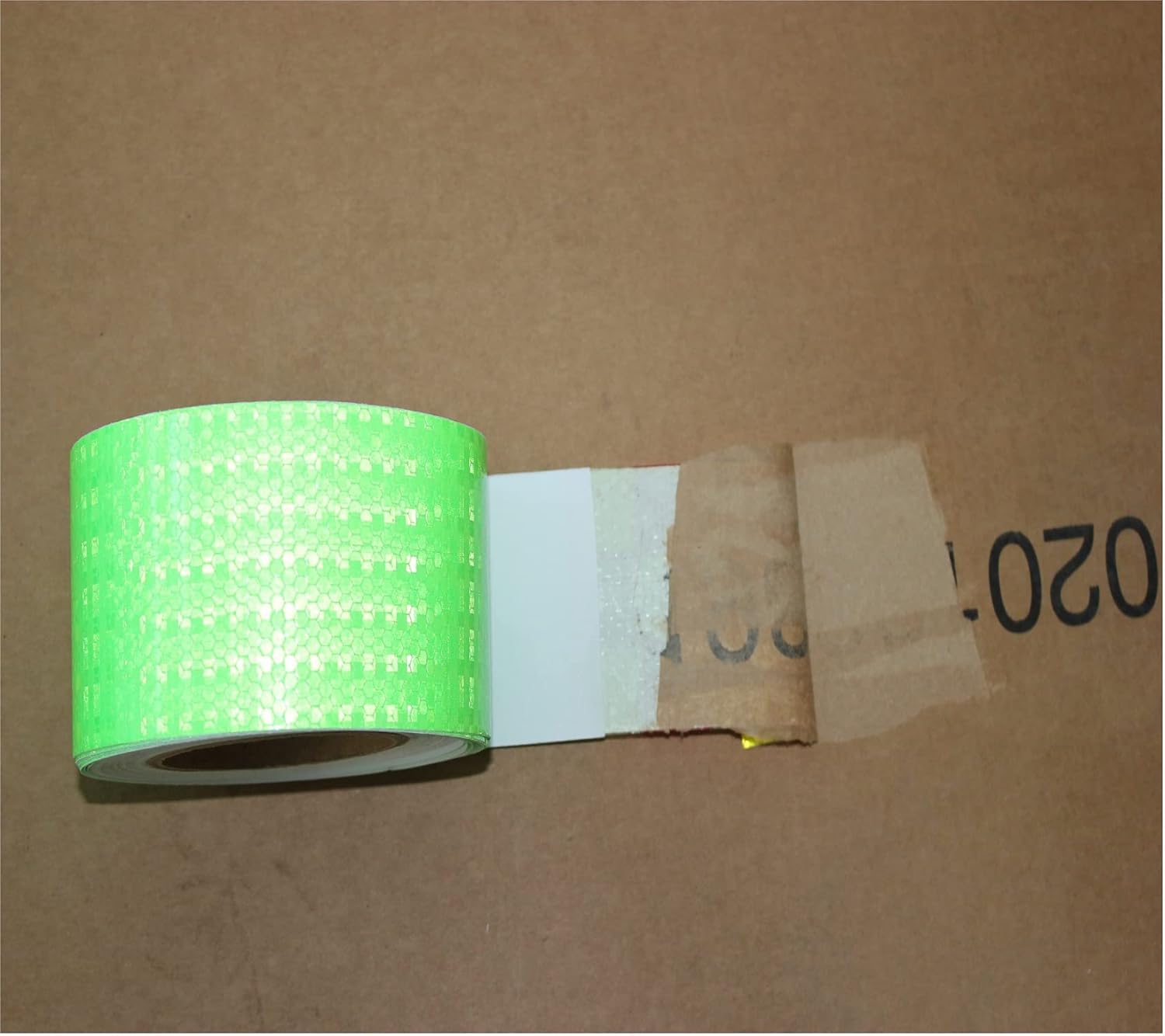 Green Reflective Tape Outdoor Waterproof 3 inch Wide, High Visibility Warning Industrial Marking Tape, Safety Stickers (68 feet,3 Rolls)