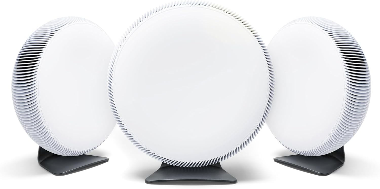 IQAir Atem X - 3Pack - Smart Air Purifier for Large Rooms up to 4950 sq. ft., WiFi App Control, HyperHEPA Filters Viruses, Bacteria, Allergies, Asthma, Mold, Pets, Dust, Odor; Made in Germany