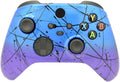 Hand Airbrushed Fade Custom Controller Compatible with Xbox Series X/S & Xbox One (Series X/S Blue & Purple)