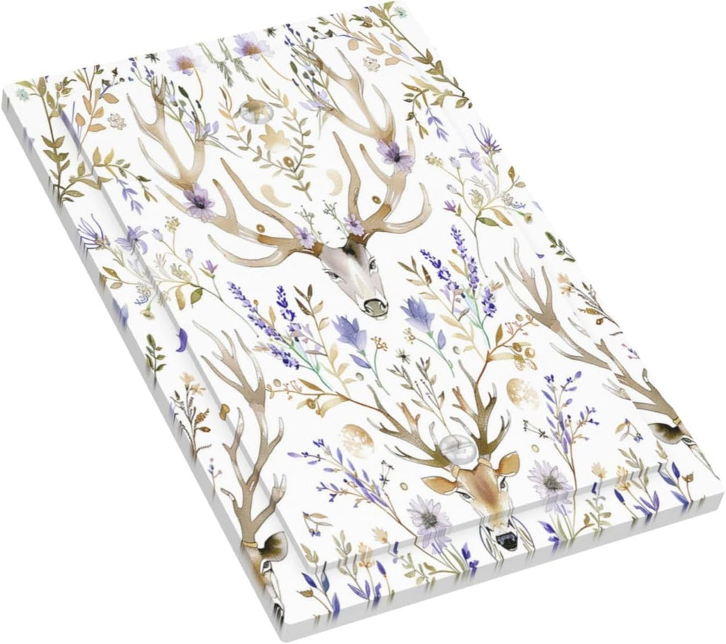 Light Switch Cover Plate Gothic Retro Floral Damask Elk Wild Flower 1 Gang No Device Blank Electrical Wall Plates Faceplate Decorative Switch Plate For Bed Room Living Room Decor