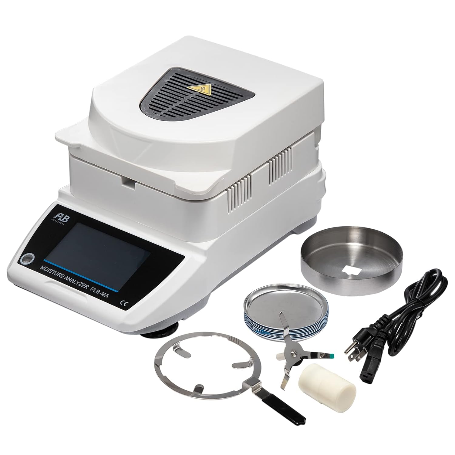 Moisture Analyzer Balances Meter 0.001g Readability, Touch Screen Lab Scale Balance, 120gx0.001grams, 110V