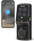 Lockly Secure Plus, Keyless Entry Door Lock, Smart Locks for Front Door, Smart Lock Deadbolt, PIN Genie® Keypad, 3D Biometric Fingerprint Sensor, Auto Lock Smart Door Lock