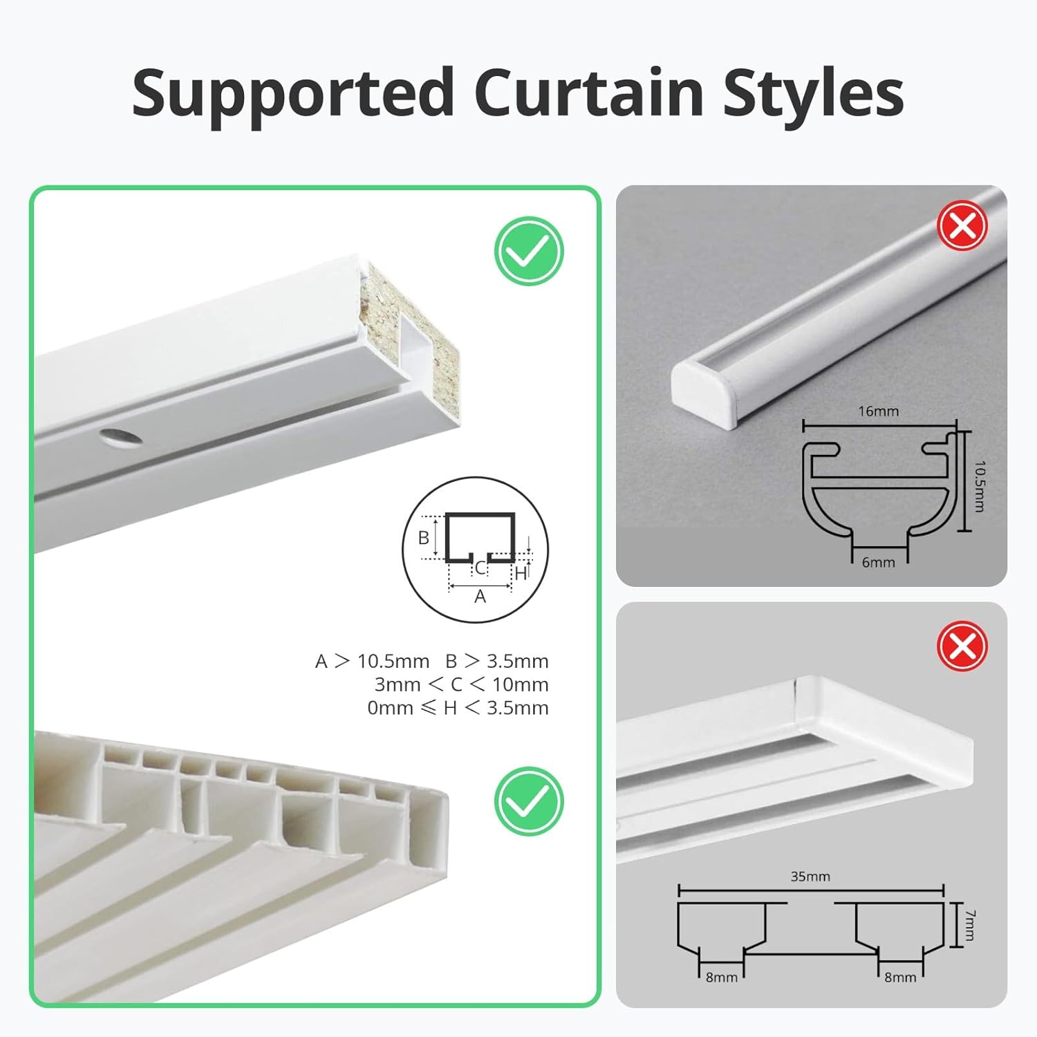 SwitchBot Automatic Curtain Opener - Bluetooth Remote Control Smart Curtain with App, Upgraded High-Performance Motor, Add SwitchBot Hub to Work with Alexa, Google Home, HomeKit