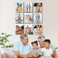 Renditions Gallery Set of 9, 8X10 Custom Photo Prints with Real Wood Picture Frames. Create Personalized Photos with Peel & Stick Photo Frames. Wrapped Canvas