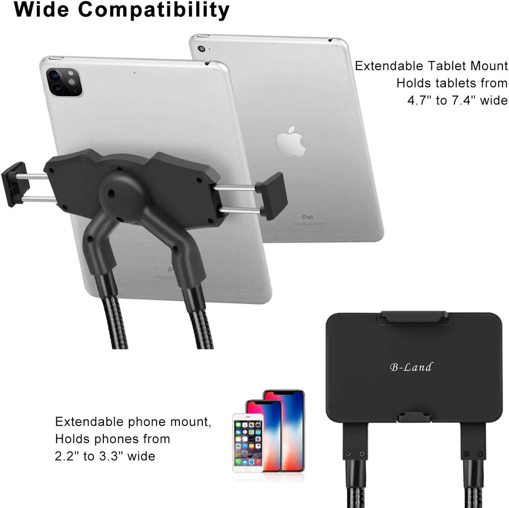 B-Land Cell Phone Holder, Tablet Holder iPad Stand Universal Phone Stand, Lazy Bracket, DIY Flexible Gooseneck Mounts with Multiple Function
