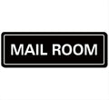 Mail Room Sign – Premium Frosted Acrylic Material, Strong Self-Adhesive, Quick Installation, Suitable For Your Office, Hotel, Bar, Restaurant And Home(9 × 3 Inches, Black)