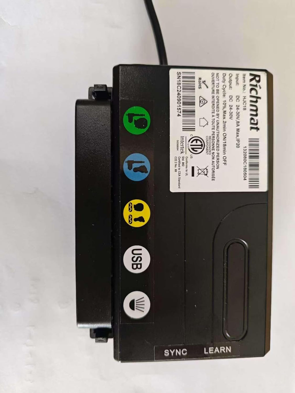 Adjustable Bed Remote for Richmat HJH109 Bed Remote Replacement and HJC18 Control Box Replacement Parts