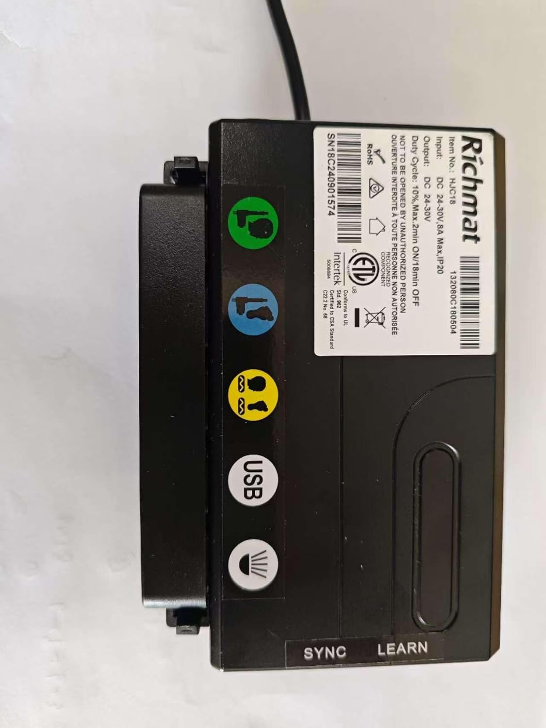 Adjustable Bed Remote for Richmat HJH109 Bed Remote Replacement and HJC18 Control Box Replacement Parts