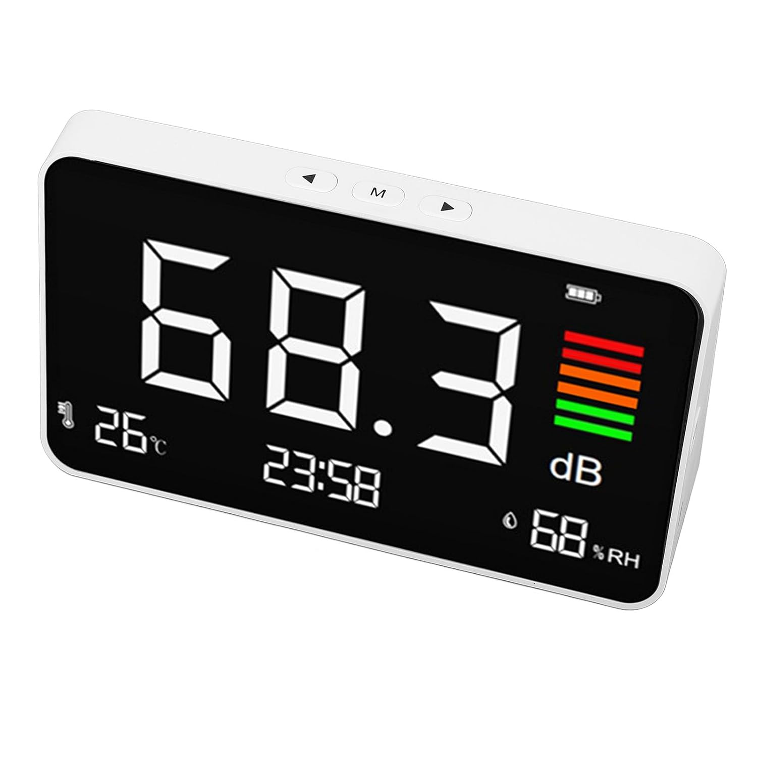 Keenso Accurate Digital Decibel Meter Desktop Sound Level Meter 30-130dBA for Home School Library