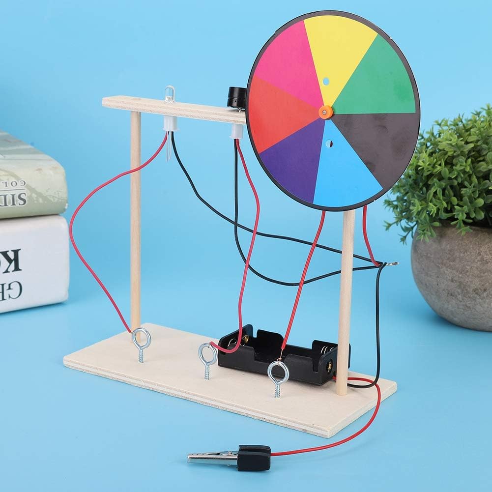 Physics Experiment Toy Educational Science Kit for Kids Sound Light Electrical Circuit Learning Wooden STEM Project Children School Laboratory Hands On Activity