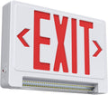 Exit Sign with Adjustable LED Pipe,Exit Signs with Emergency Lights Bar Combo, Compact Hardwired Exit Sign with Battery Backup,Red Led Emergency Exit Light for Business ,120V/277VAC,UL Listed,Top/Side/Wall Mount (1 Pack)