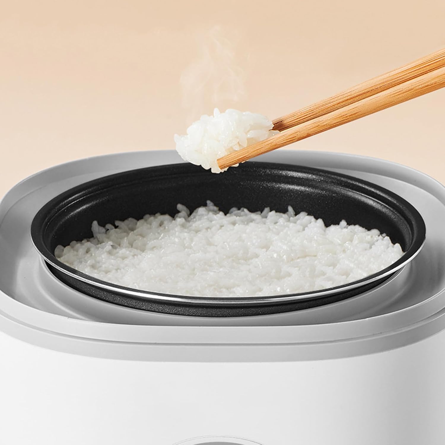 Rice Cooker, Ceramic Non-Stick Inner Pot, 1.2L Capacity, Suitable for 1-3 People, Multi-Function Household Small Portable Smart Cooker