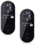 2 Packs Gas Detector & Alarm, KH Alert 3 in 1 Natural Gas Detectors & Propane Gas Detectors for Home & RV, Combustible Gas Leak Detector Monitor for LNG, LPG, Methane