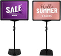Adjustable Sign Holder Stand 8.5 x 11, Sign Stand for Display,Adjustable Sign Holders For Table Top, Table Sign Holders,Suitable for indoor use (Black-2pcs)