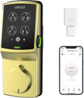 Lockly Secure Pro Wi-Fi Smart Door Lock, Keyless Entry with PIN Genie® Digital Keypad, 3D Biometric Fingerprint Sensor Front Door Lock Deadbolt, Voice Control & Auto Lock - Deadbolt Edition
