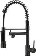 Oil Rubbed Bronze Kitchen Faucet,AIMADI Commercial Style Spring Kitchen Sink Faucet,Modern Single Handle Single Hole Kitchen Faucets with Pull Down Sprayer