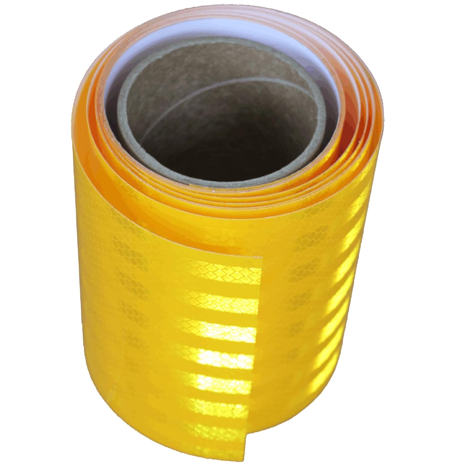 Non Fading Reflective Tape Yellow 6 inch, Outdoor Waterproof High Visibility Warning Industrial Marking Tape, Safety Stickers (11 feet)