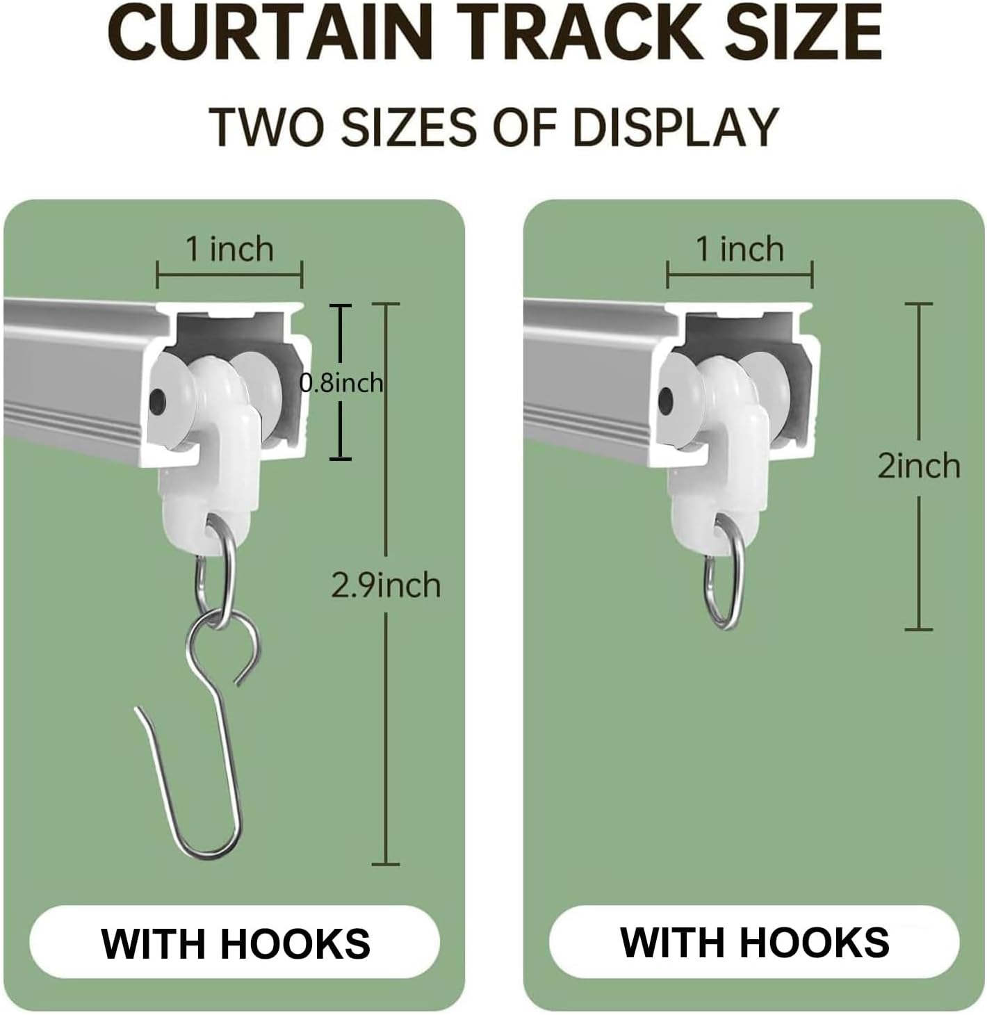 Curtain Tracks Ceiling Wall Mounted Heavy-Duty Curtains Rails Room Divider Curtain Track for Living Room Bedroom Room Shower Divider White 3 ft To 15 ft