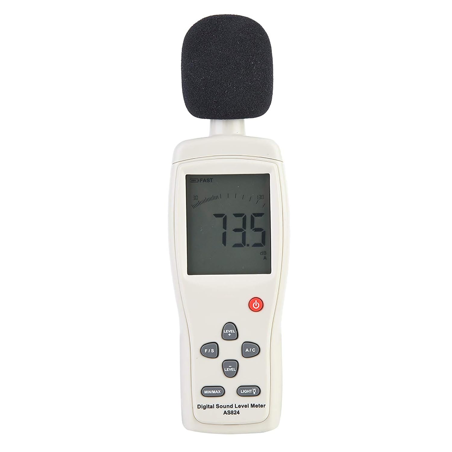 KIMISS Smart Sensor As824 Digital Sound Level Meter Intated Noise Measurement Tester with A C Weigng 30 130Dba Range