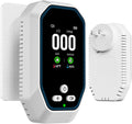 5-in-1 Carbon Monoxide Detectors Plug in, Natural Gas Leak & Smoke Alarm with Temp/Humidity, Battery Backup, CO Detector with LCD Display, Propane Gas Monitor for Home Hotel Travel Camping RV
