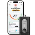 Atmotube PRO 2 Battery Powered Portable Outdoor and Indoor Professional Air Quality Monitor [PM, CO2, VOCs, NOx, Temperature, Humidity and Barometric Pressure Tester], Pollution Meter